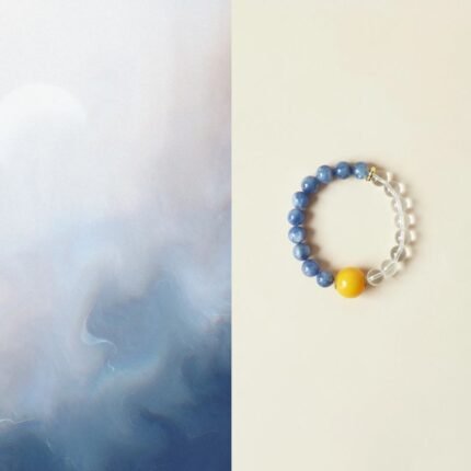 - Natural Kyanite & Clear Quartz Crystal Bracelet | Authentic Healing Jewelry